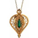 Peridot Jewellery C W Sellors Gold Plated Sterling Silver Turquoise Flore Filigree Necklace