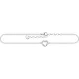 Thomas Sabo Pendant Necklaces Jewellery Thomas Sabo Heart Anklet - Silver/Transparent
