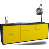 Ebern Designs Dontrell Yellow TV Bench 136x49