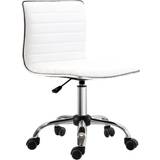 Homcom Vinsetto Adjustable Swivel White Office Chair 90