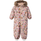 Dirt Repellant Material Snowsuits Children's Clothing Name It Snow10 Suit with Wild Flower - Stucco (13216428)