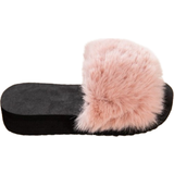 Faux Fur Children's Shoes Shein 1pair Girls' Minimalist Style Plush Warm Home Slippers For Kids