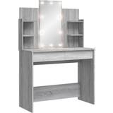 Grey Dressing Tables vidaXL 96x40x142cm Gray Sonoma Dressing Table 40x96