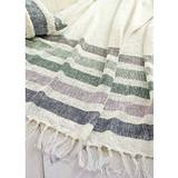 Stripes Blankets Joules Beekeepers Cottage Stripe Blankets Green