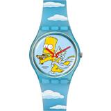 Swatch Wrist Watches Swatch The Simpsons Collection Angel Bart Blue Blue Silicone SO28Z115
