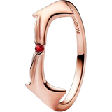 Red Jewellery Pandora Marvel Scarlet Witch Ring - Rose Gold/Red
