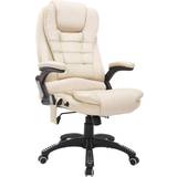 Massage Chairs Homcom Executive Office Chair with Massage Heat PU Leather Reclining Chair
