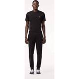 Lacoste Polyester Trousers Lacoste Slim Fit Organic Cotton Fleece Joggers - Black
