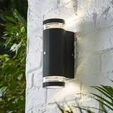 Outdoor Lighting Zinc Forum Helix Down Dusk Dawn Sensor Wall light