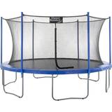 Trampolines Upper Bounce 15ft Round Outdoor Trampoline Set with Safety Net Enclosure