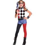 Halloween Fancy Dresses Fancy Dress Rubies Girls DC Superhero Deluxe Harley Quinn Costume