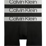 Polyester Men's Underwear Calvin Klein Boxer Briefs 3-pack - Black