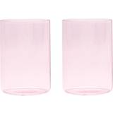 Design Letters Glasses Design Letters Favourite The Mute Pink Drinking Glass 35cl 2pcs