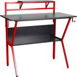 Gaming Desks Neo Ergonomic 2 Tier Gaming Desk - Red, 940x500x950mm