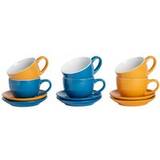 Espresso Cups Argon Tableware Coloured Cappuccino & Saucer Set Espresso Cup