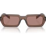 Prada Unisex Sunglasses Prada Eyewear Brown Rectangular 17O60B Brown UNI