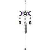 Garden Ornaments Something Different Triple Moon Windchime with Bells