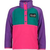 Breathable Material Fleece Garments Didriksons Monte Kid's Half Button - True Pink