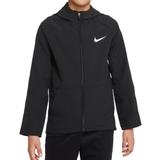 Sweatshirts Children's Clothing on sale Nike Boy's Dri-FIT Woven Training Jacket - Black/Black/Black/White
