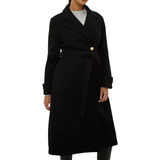 Dorothy Perkins Petite Longline Belted Coat - Black