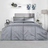 Flat Sheet Bed Linen OHS Soft Coverless Duvet Cover Grey (200x135cm)