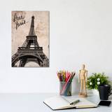 Dear Paris By Emily Navas Brown Framed Art 20.3x30.5cm
