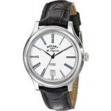Rotary Unisex Wrist Watches Rotary Rotary le90008/01 Automatic with Black Leather Band