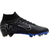 Nike Firm Ground (FG) - Women Football Shoes Nike Zoom Mercurial Superfly 9 Pro FG - Black/Hyper Royal/Chrome
