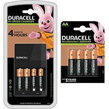 Duracell Battery Chargers - Chargers Batteries & Chargers Duracell CEF 14 Battery Charger with 6 AA & 2 AAA Rechargeable Batteries