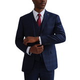 Elastane/Lycra/Spandex Suits Ted Baker Munro Check Slim Fit Suit Jacket - Navy