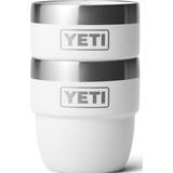 Stainless Steel Espresso Cups Yeti Rambler Stackable White Espresso Cup 11.8cl 2pcs