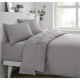 Bed Sheets Sleepdown Drap-Housse Gray Bed Sheet Grey (200x182cm)
