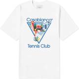 L - Men T-shirts Casablanca La Joueuse T-Shirt Men - White