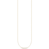 Gold Necklaces Thomas Sabo Charm Club Charming Baguette Necklace - Gold/Transparent