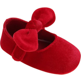 Shein Baby Girl Soft Bottom Shoes, Red Flat Shoes, Popular Red Shoes For Toddler Girls