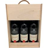 Wine Racks Wooden box for 6 bottles of wine with carrying handle Wine Rack 27x36cm