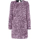 Selected Sequin Mini Dress - Pink Lavender
