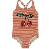 Press-Studs Swimwear Konges Sløjd Jade Swim Suit - Glitter Stripe
