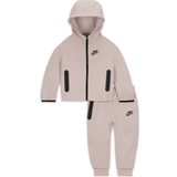 Nike tech tracksuit Nike Baby Sportswear Tech Fleece Full-Zip Set Hoodie Set 2pcs - Platinum Violet (66L050-PA1)