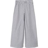 Name It Culottes Trousers Name It Kid's Striped Wide Leg Trousers - Black