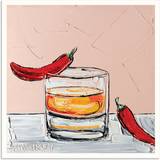 Rosalind Wheeler Old Fashioned with Chilli Multicolour Poster 102x102cm