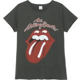 Amplified Womens/Ladies Vintage Tongue The Rolling Stones T-Shirt Charcoal