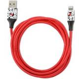 Disney Minnie Mouse USB to Lightning Charging Cable Red