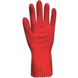 Red Work Gloves Polyco 136 Optima Red Glove 9-9.5