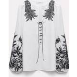 Dorothee Schumacher Linen blouse with contrast broderie anglaise