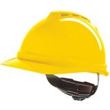 EN ISO 20471 Protective Gear MSA V-Gard 500 Vented Safety Helmet Yellow
