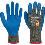 3XL Work Gloves Portwest Aramid HR Cut Latex Glove Black/Blue