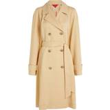 Tommy Hilfiger Women Coats Tommy Hilfiger Double Breasted Relaxed Trench Coat HARVEST WHEAT UK18