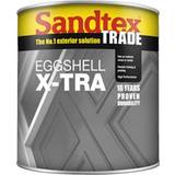 Sandtex Outdoor Use - Wood Paints Sandtex Trade Exterior Eggshell X-Tra White Metal Paint, Wood Paint Black 1L