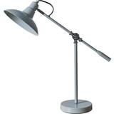 ValueLights Industrial Grey Table Lamp